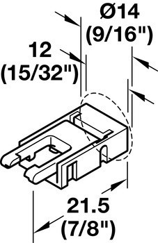 Propojovací kabel, pro Häfele Loox5 osvětlovací LED pásku, 10 mm, 4pólový (RGB)