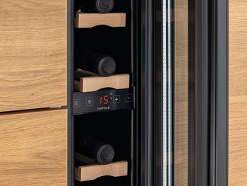 Prosklená lednice na víno, Häfele Assedo RUW12GB82d15a, Pro šířku korpusu: 150 mm