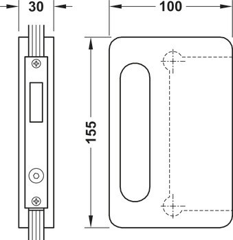 Protikus kování, Pro zámek s kruhovou závorou