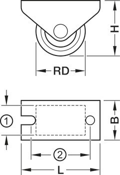 Průmyslové a otočné kolečko, S měkkou pojezdovou plochou, pevné nebo volnoběžné