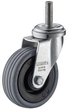 Průmyslové a otočné kolečko, S měkkou pojezdovou plochou, pevné nebo volnoběžné