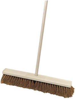 Průmyslové koště, s násadou