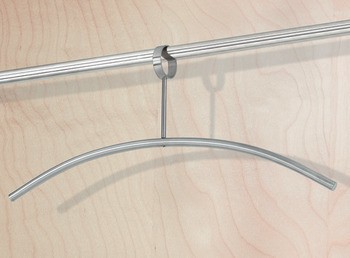 Ramínka na šaty, nerez, uzavřené oko, otočný háček