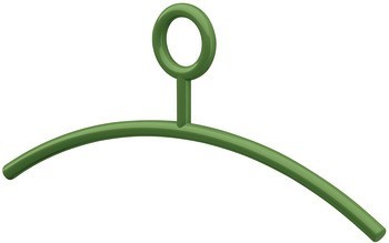 Ramínka na šaty, polyamid, kroužek, pevný háček