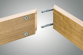 Rohová hmoždinka s válečkovou maticí, pro pokosové rozebíratelné spoje