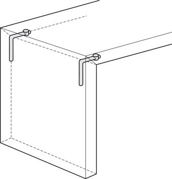 Rohová hmoždinka s válečkovou maticí, pro pokosové rozebíratelné spoje