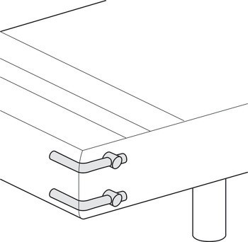 Rohová hmoždinka s válečkovou maticí, pro pokosové rozebíratelné spoje