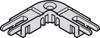 Rohový konektor, pro Häfele Loox5 osvětlovací LED pásky, 5 mm, 2pólový (jednobarevná nebo tunable white 2vodičová technologie)