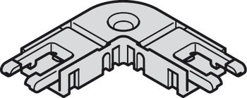 Rohový konektor, pro Häfele Loox5 osvětlovací LED pásky, 8 mm, 2pólový (jednobarevná nebo tunable white 2vodičová technologie)