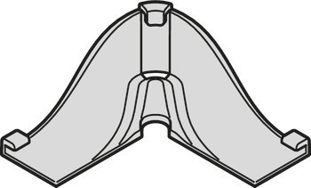 Rohový spoj 90°, Häfele Loox5 pro osvětlovací LED pásku do šířky 8 mm