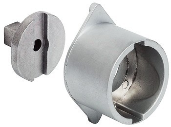 Rozeta pro povrchovou montáž, Häfele Symo ML, pro trojcestný zámek, průměr 30 mm