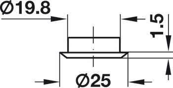 Rozeta zámku, Pro zápustný zámek Rondell