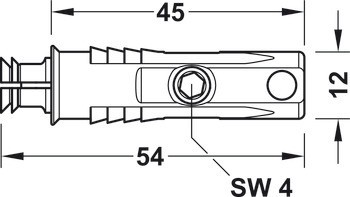Rozpínací spoj, Rozpěrná hmoždinka U 12/10