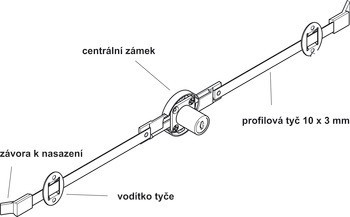 Rozvorový zámek, Symo, zdvih 16 mm