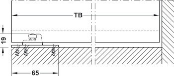 Kování pro posuvné dveře, Hawa Porta 60/100 H/HC, sada