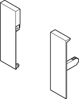 Sada čelního kování, pro vnitřní zásuvku, Häfele Matrix Box Slim A