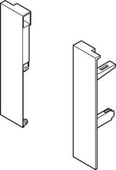 Sada čelního držáku, pro vnitřní zásuvku, Häfele Matrix Box Slim A