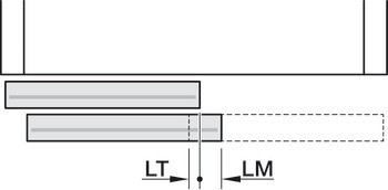 Sada dveří s hliníkovým rámem, pro Häfele Slido F-Line44 80A a F-Line32 80A
