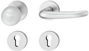 Sada dveřních klik, FSB ASL® model 11 1023 01310 0105, hliník