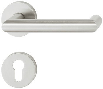 Sada dveřních klik, Häfele Startec model PDH 4106, nerez, požárně odolné dveře