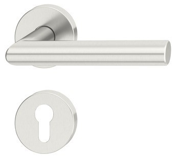 Sada dveřních klik, Häfele Startec model PDH 5103, nerez, požárně odolné dveře