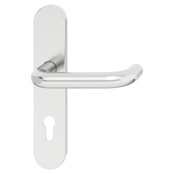 Sada dveřních klik, Häfele Startec model PDH 5202, hliník, požárně odolné dveře, panikové dveře