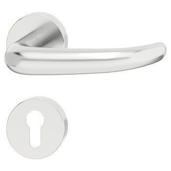 Sada dveřních klik, Häfele Startec model PDH 5204, hliník, požárně odolné dveře