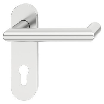 Sada dveřních klik, Häfele Startec model PDH 5206, hliník, požárně odolné dveře, panikové dveře