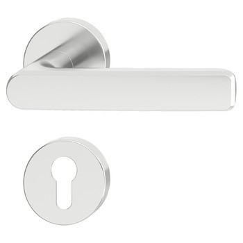 Sada dveřních klik, Häfele Startec model PDH 5219, hliník, požárně odolné dveře