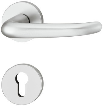 Sada dveřních klik, FSB ASL® model 11 1023/12 1023, hliník