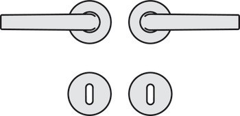 Sada dveřních klik, Hliník, Hoppe, Bonn 150/42KV/42KVS