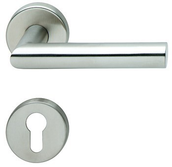 Sada dveřních klik, Hoppe Amsterdam E1400/42H/42HKVS, nerez, požárně odolné dveře