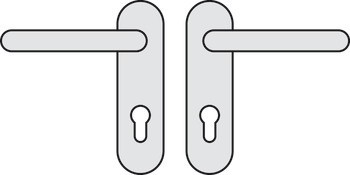 Sada dveřních klik, nerez, Hoppe, Paris E138F/353K