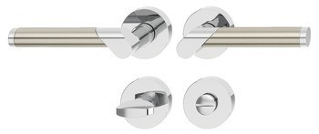 Sada dveřních klik, Jatec Skyline JTC 462-D17 zinková slitina/nerez