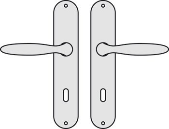 Sada dveřních klik, mosaz, Hoppe, Verona M151/302