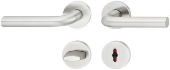 Sada dveřních klik, FSB ASL® model 11 1075/12 1075, nerez