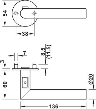 Sada klik, Nerez, Startec, model LDH 0171-S