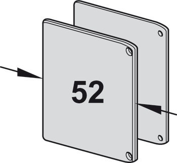 Sada koncové krytky, Výška 68 mm, pro pojezdovou kolejnici s panelem 12,5 x 68 mm (Š x V)
