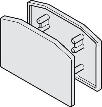 Sada koncové krytky, pro pojezdovou kolejnici