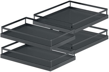 Sada košů nebo polic, Otočné kování do rohové skříňky Kesseböhmer MagicCorner