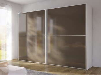 Sada pro dveře s hliníkovým rámem, pro Häfele Slido F-Flush51 60A, sada s hliníkovým rámečkem, úchytkový profil, dělicí profil a montážní materiál