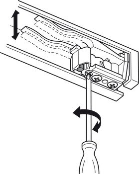 Kování pro posuvné dveře, Hawa Porta 60/100 HMD, sada s pojezdovou kolejnicí