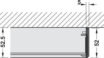 Kování pro posuvné dveře, Hawa Porta 60/100 HMD, sada s pojezdovou kolejnicí