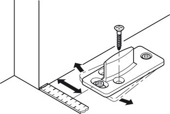 Kování pro posuvné dveře, Hawa Porta 45 H, sada s pojezdovou kolejnicí
