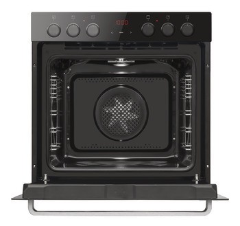 Sada sklokeramické varné desky, celočerné provedení, Häfele Assedo SHCC54ABi6a, Objem trouby: 77 litrů