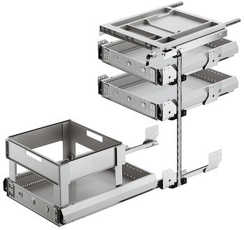 Sada vybavení, Montážní šířka 380 mm, Variant-C, se 3 systémovými zásuvkami, systém 25
