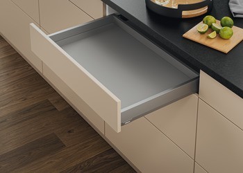 Sada zásuvky, Blum Merivobox, systémová výška N, plnovýsuv, nosnost 40 kg