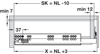 Sada zásuvky, Dynapro, nosnost 40 kg