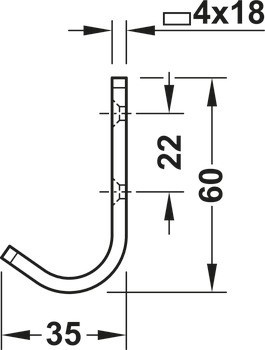 Šatní skříň, oblast vstupu, Hliník