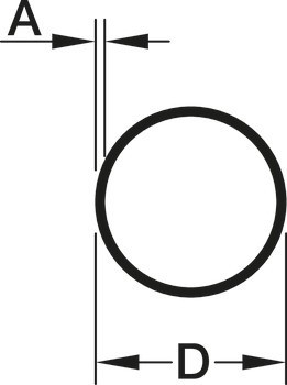 Šatní tyč, Kulatá